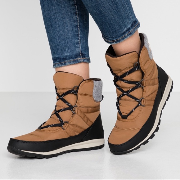 NIB Sorel Whitney Lace Camel Winter Boots - 8